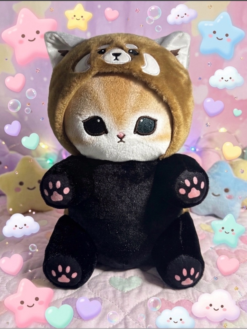 Mofusand Cat Red Panda Nyan Costume 11”